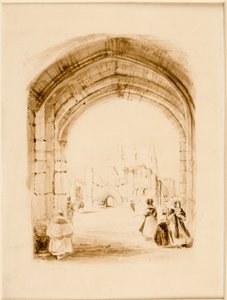 Tynemouth (حبر (بني داكن) وقلم رصاص على ورق (على البطاقة)) بواسطة توماس مايلز ريتشاردسون